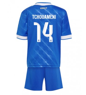 Real Madrid Aurelien Tchouameni #14 Replik 3rd trikot Kinder 2025-26 Kurzarm (+ Kurze Hosen)